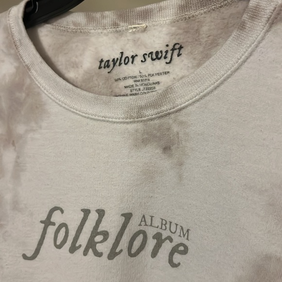 Official Taylor Swift folklore crewneck size L - Picture 2 of 2